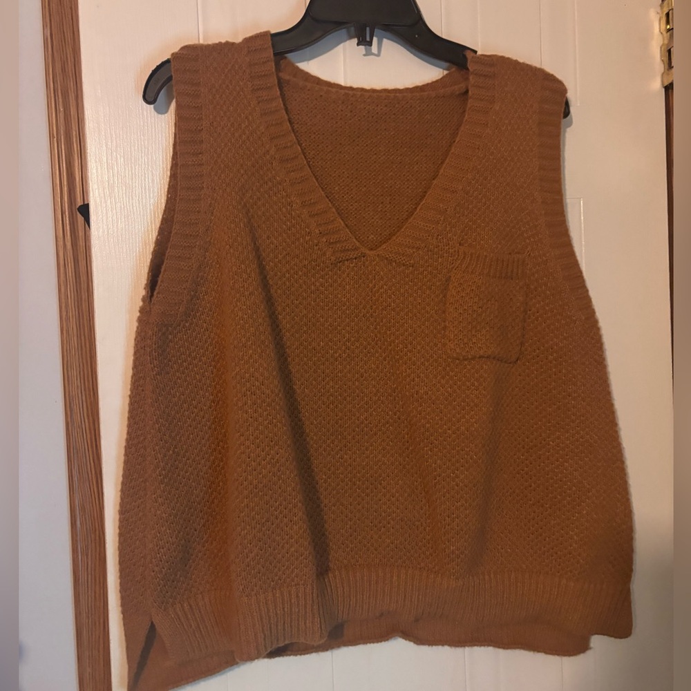 Women’s Brown Sweater Vest
